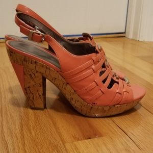 Calvin Klein Patent Heels - Mirabelle - Coral